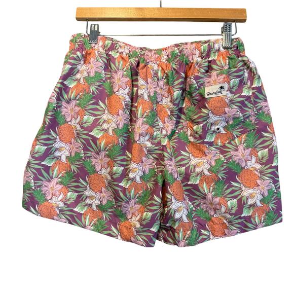 Boardies Apparel Shorts Swim Shorts Trunks M Pink Palm Print Tropical Quick Dry - Picture 4 of 11